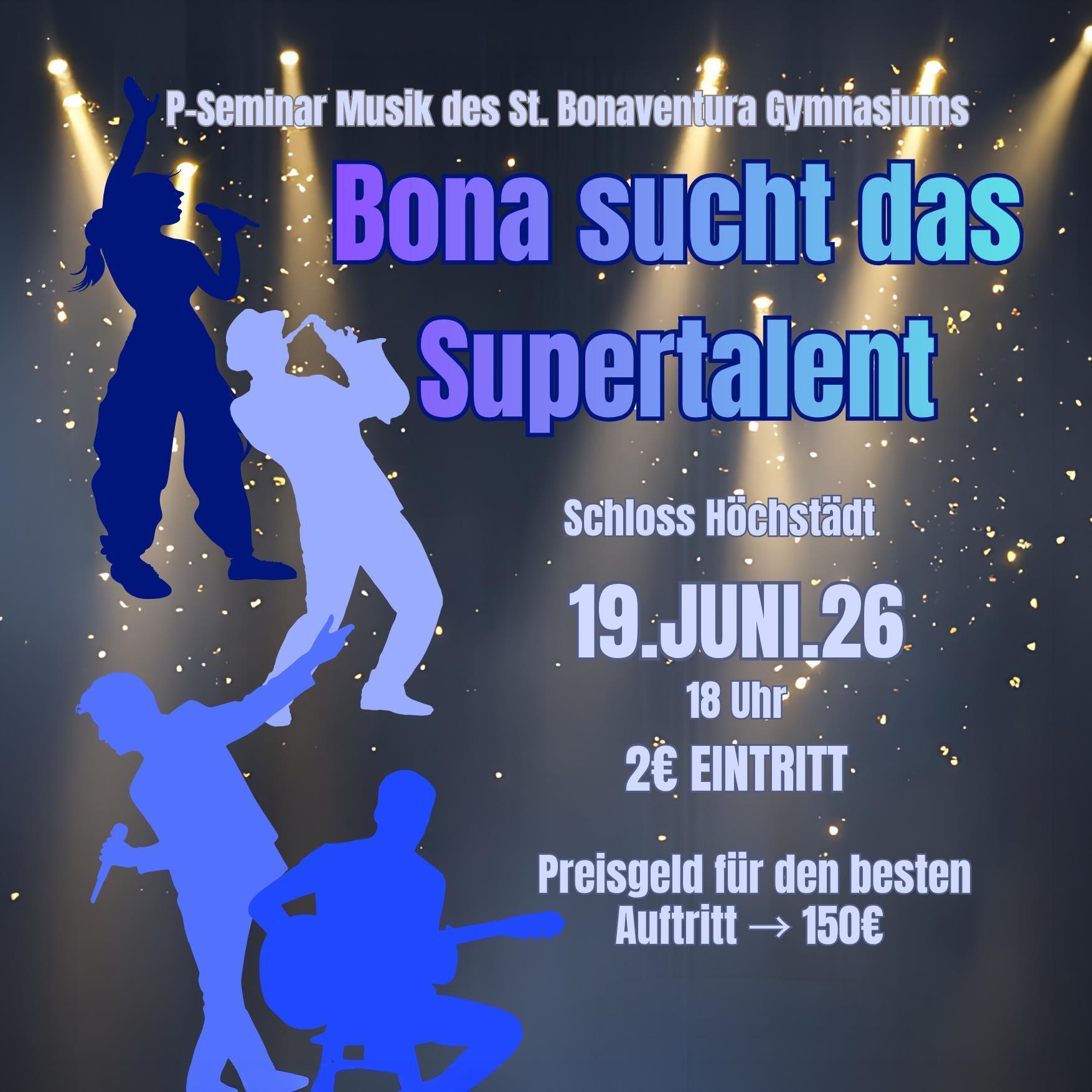 Plakat Bona sucht das Supertalent